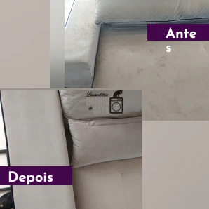 Sofá limpo e cheiroso